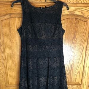 Jessica Simpson black lace dress